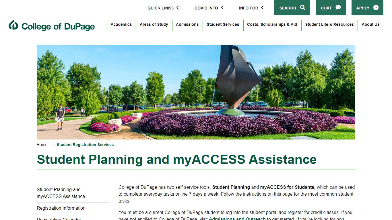 myACCESS and Student Planning Assistance | College of DuPage
